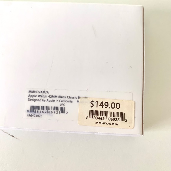 Apple Watch Black Leather Buckle Band 42 MM main image 7
